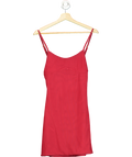 Gonza Red Gizele Slip Mini Dress UK S