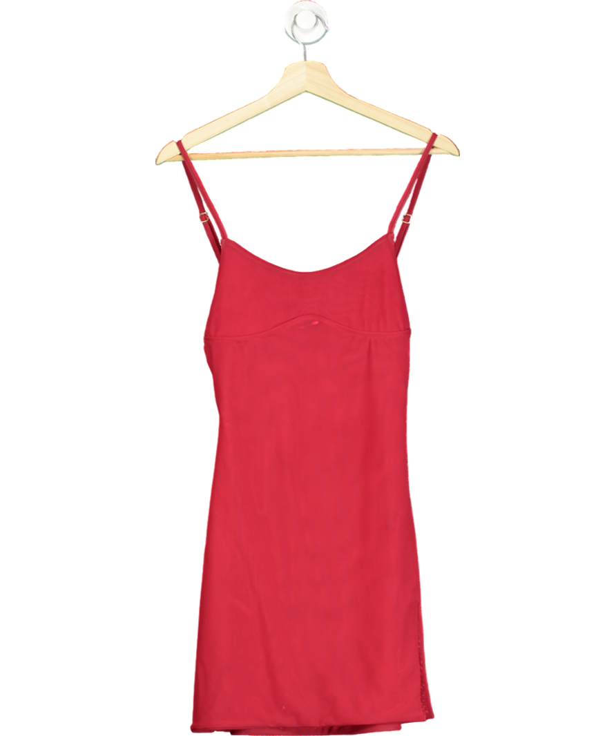 Gonza Red Gizele Slip Mini Dress UK S