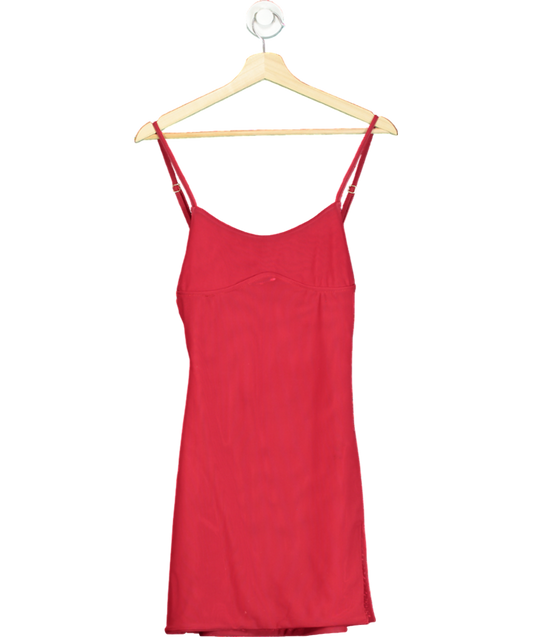 Gonza Red Gizele Slip Mini Dress UK S