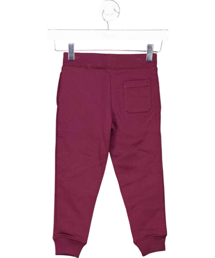 Polo Ralph Lauren Burgundy Embroidered Polo Logo Joggers 4 Years