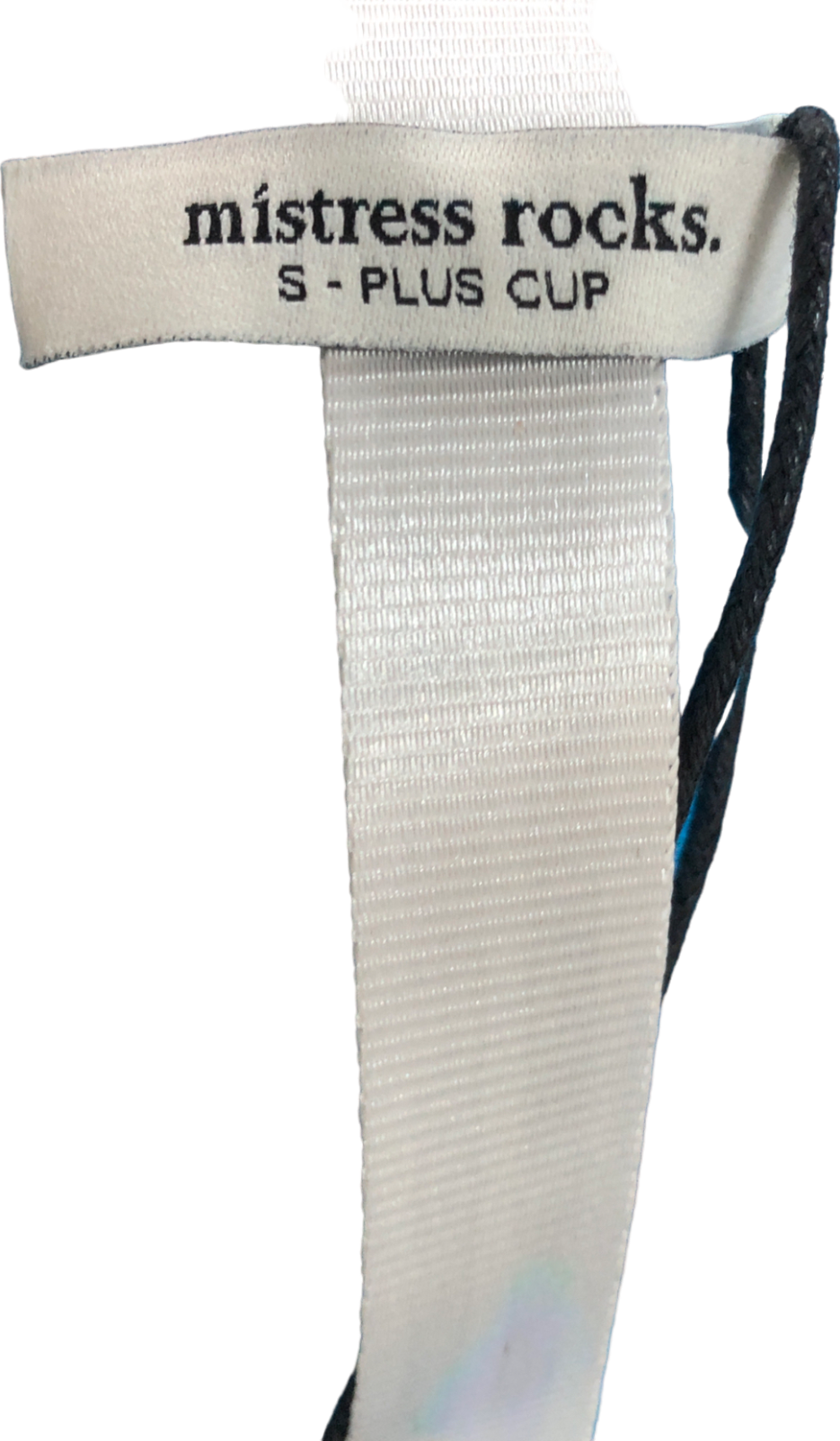 Mistress Rocks Blue Aqua Strapless Corset UK S