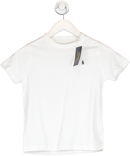 Polo Ralph Lauren White Core Replen Polo Logo T Shirt 7 Years