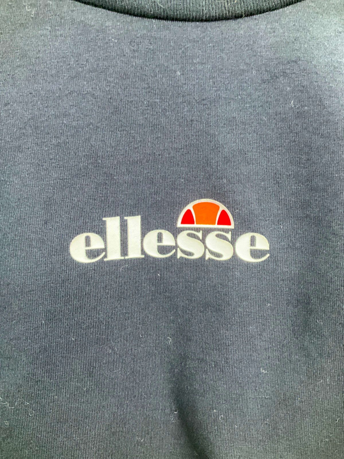 Ellesse Black Latus Crop Top UK 14