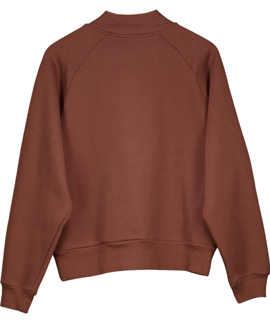 ASOS Brown Zip Through Jacket With Side Stripe Co Ord UK 8