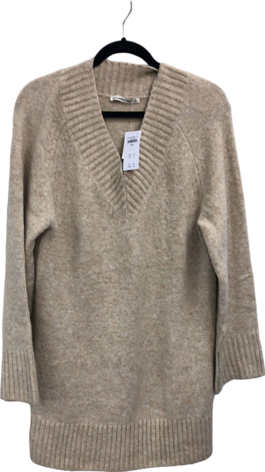 Abercrombie & Fitch Beige V-Neck Sweater UK S