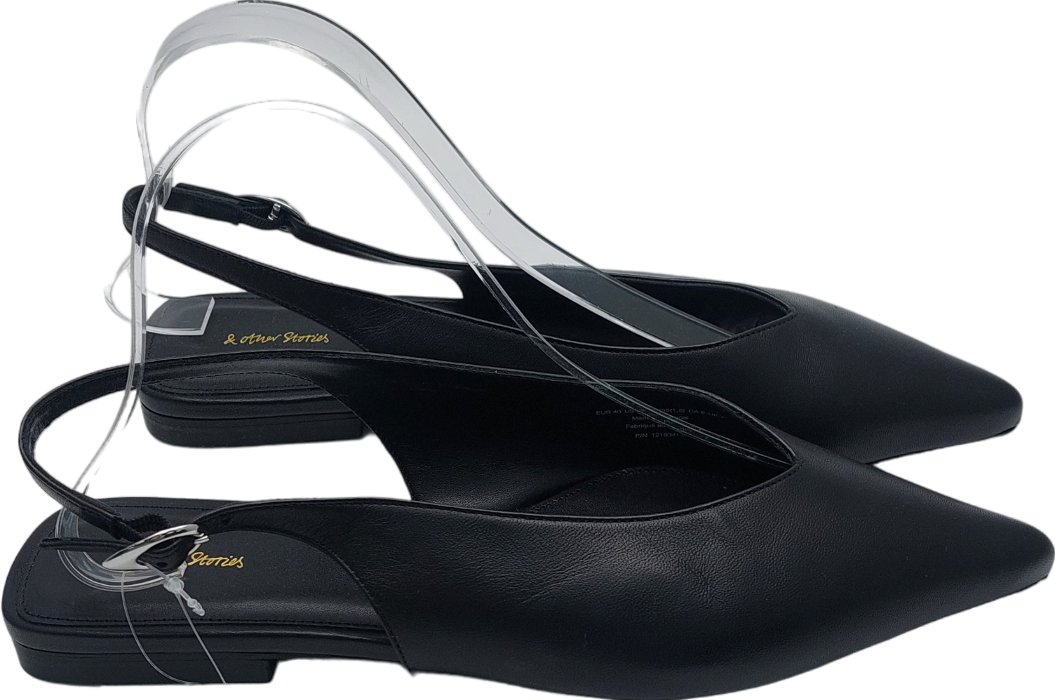 & Other Stories Black Sling Back Pumps UK 7 EU 40 👠