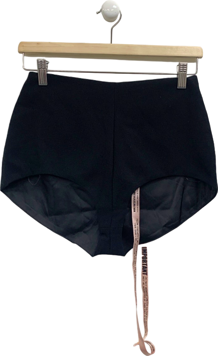 House of CB Black Tahni High-Waisted Shorts UK S