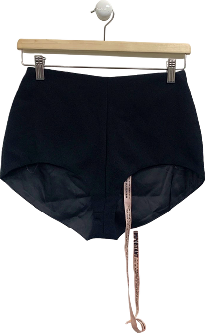 House of CB Black Tahni High-Waisted Shorts UK S