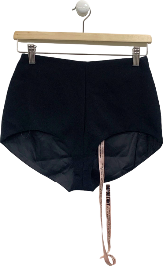 House of CB Black Tahni High-Waisted Shorts UK S