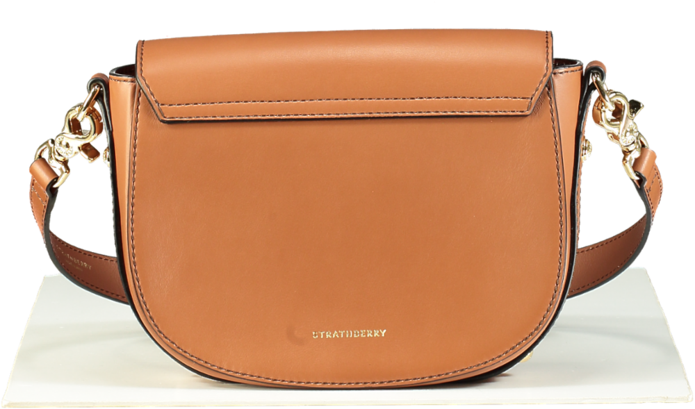 Strathberry Bay Tan Leather Crossbody Bag