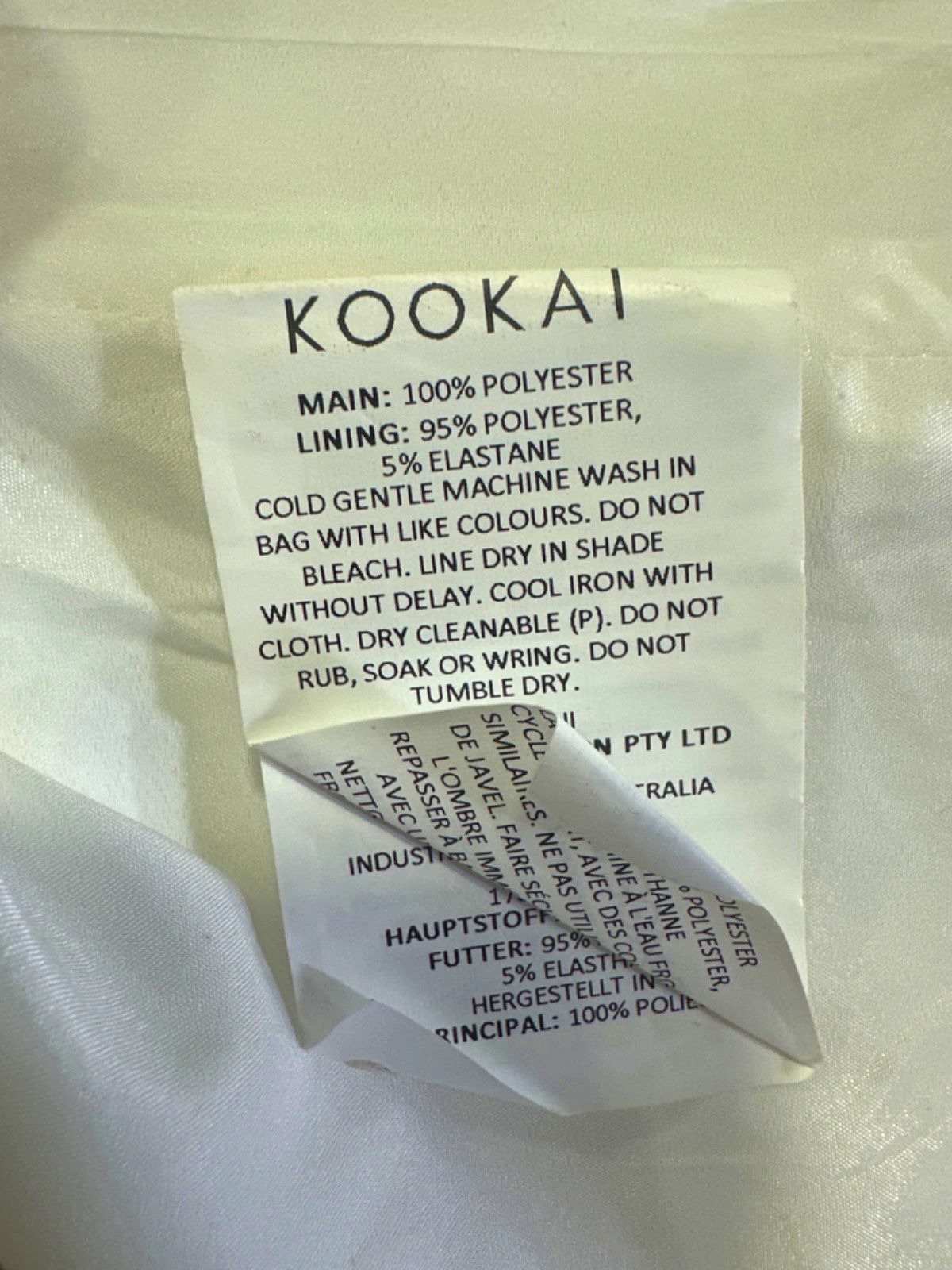 Kookai Natural White Oyster Vest Top UK 6