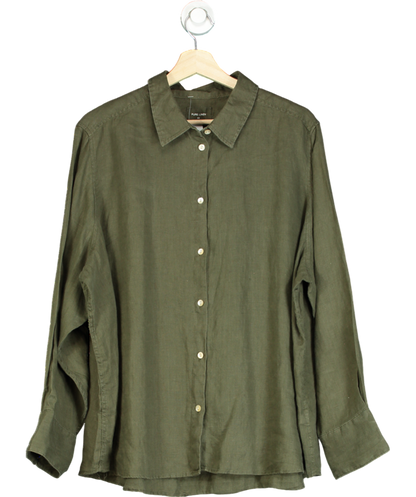 M&S Green Pure Linen Shirt UK 22