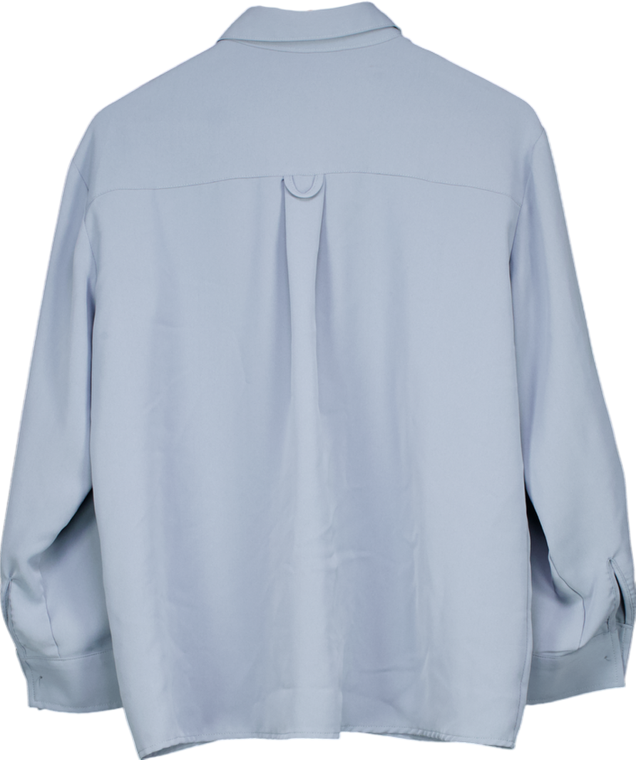 Mellor Blue Button Down Blouse UK 10