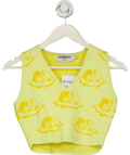 FIORUCCI Yellow Knitted Cherub Vest UK S