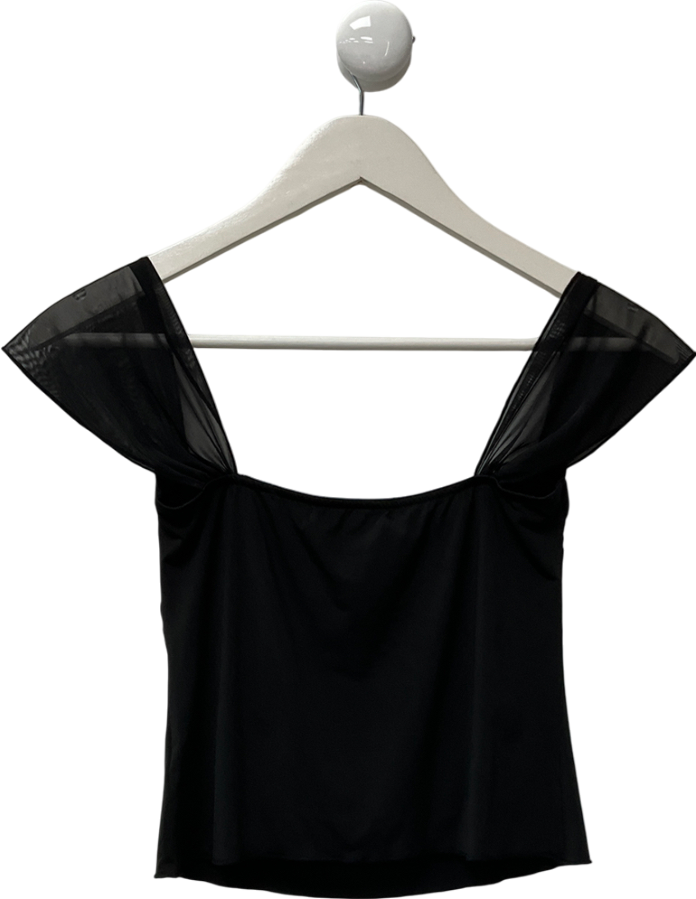 bella venice Black Daisy Blouse UK XS