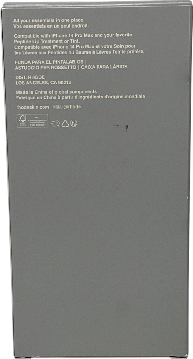 Rhode Grey Iphone 14 Lip Case One Size