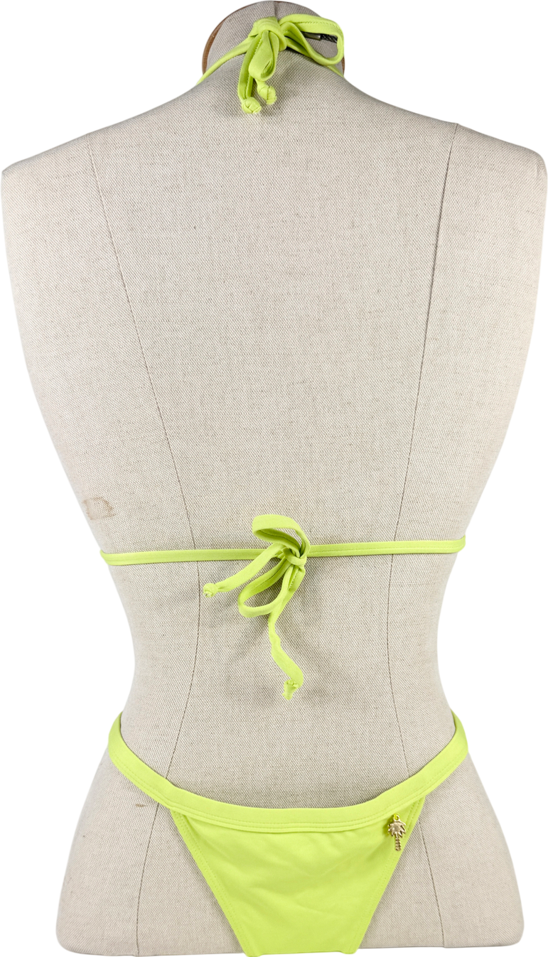 GRACE JACOB Lime Green Bikini UK S