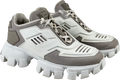 PRADA Cloudbust Thunder Knit White / Grey Chunky Trainers UK 6 EU 39 👠