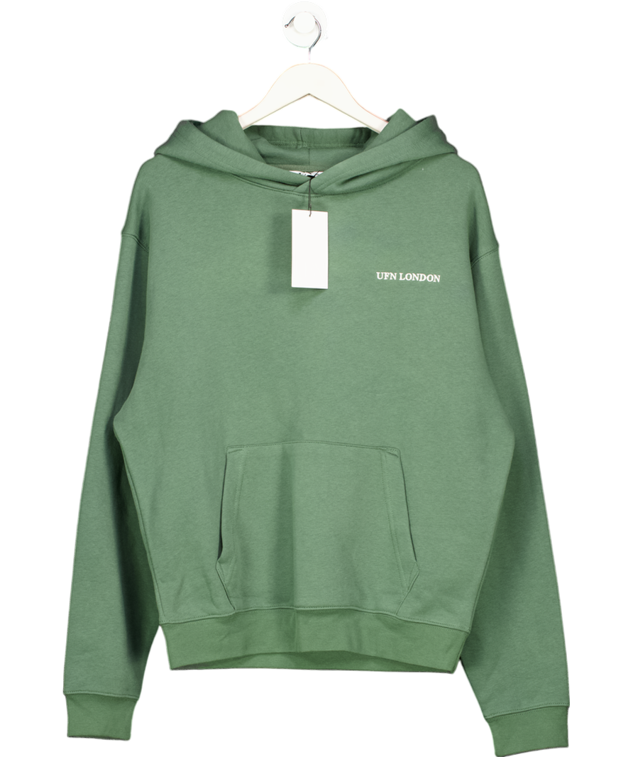 UFN LONDON Green Mid-weight Hoodie UK S