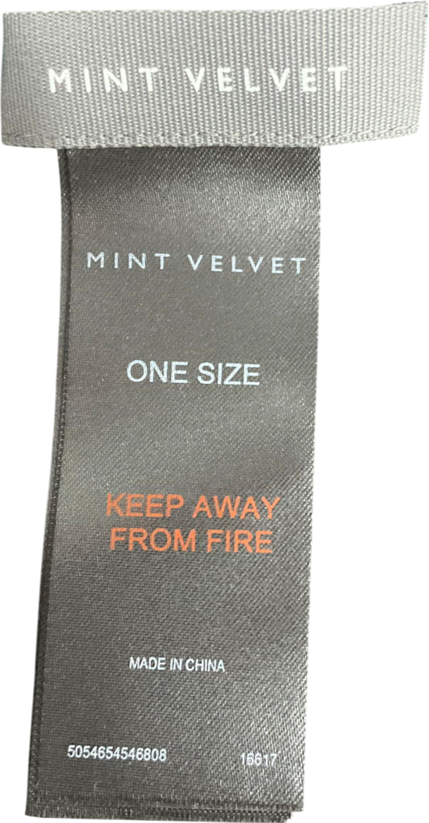 Mint Velvet Black Velvet Skinny Scarf One Size