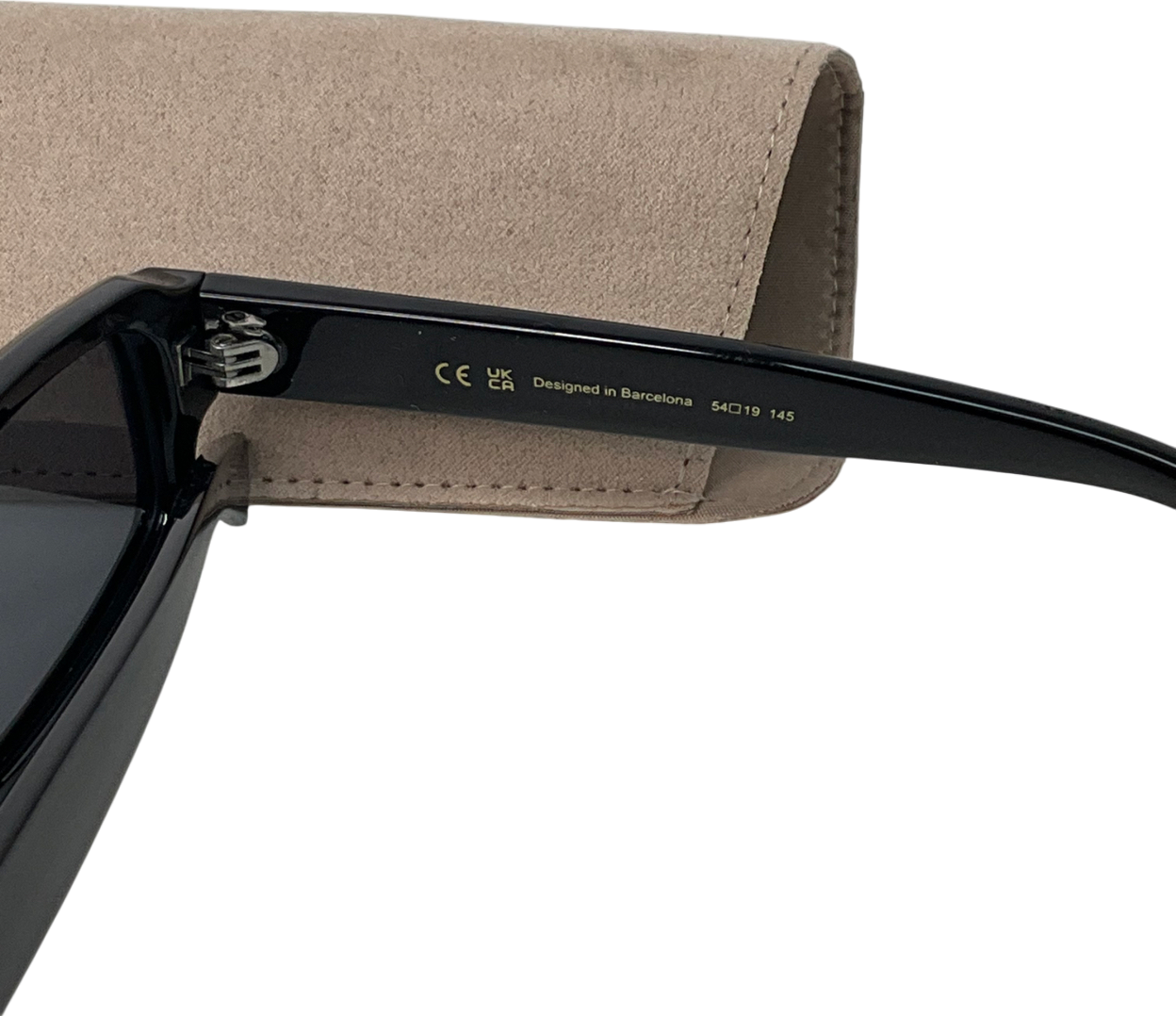 meller Black Sunglasses in case