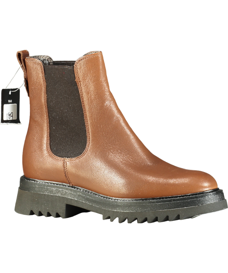 Carvela Brown Strong leather chunky chelsea Boots UK 5 EU 38 👠