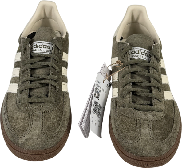 ADIDAS Handball Spezial Trainers Olive Green Strata / Off White / Gum UK 7 EU 40