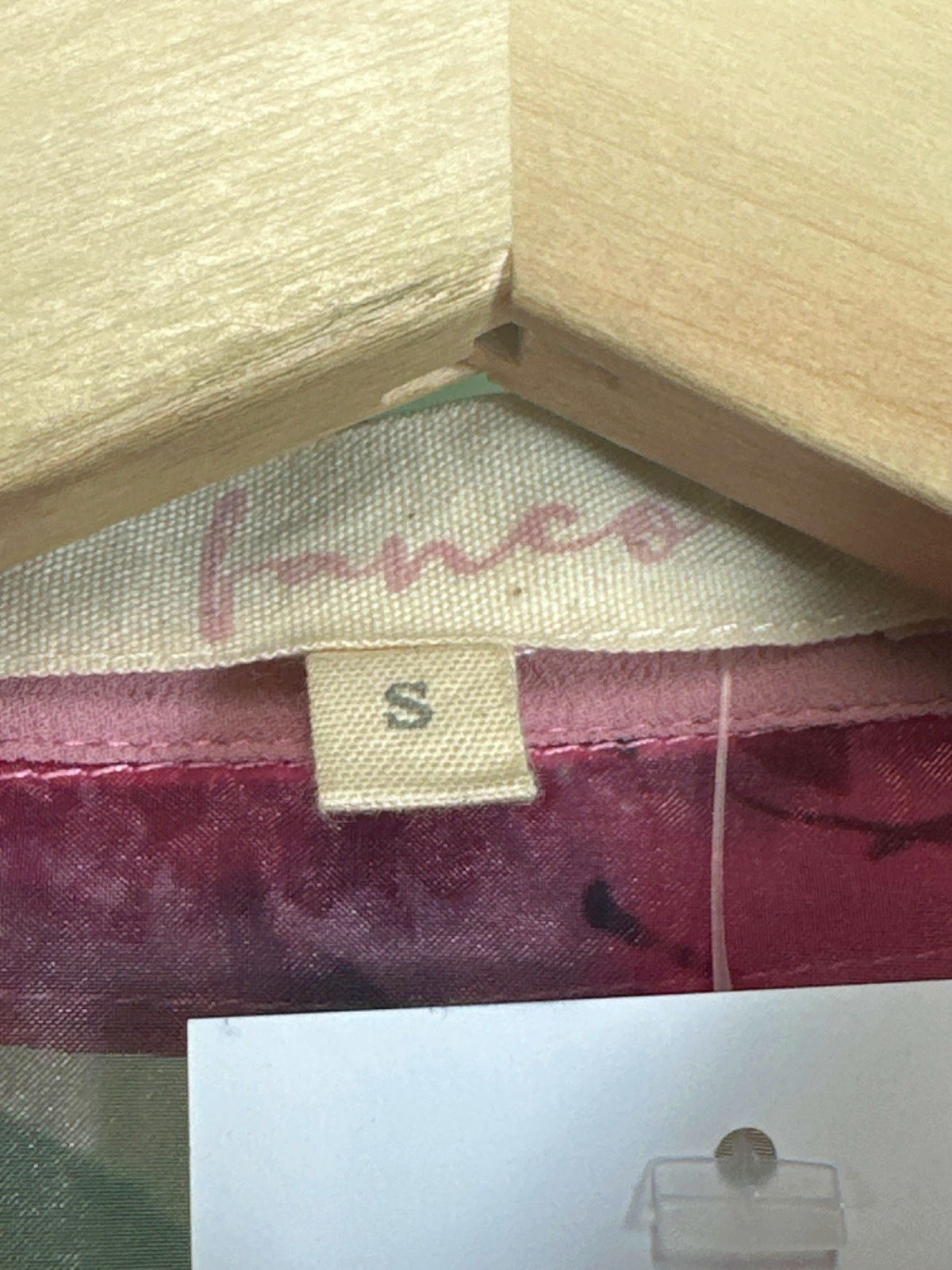 Fanco Pink Floral Sheer Blouse and Skirt Set UK S