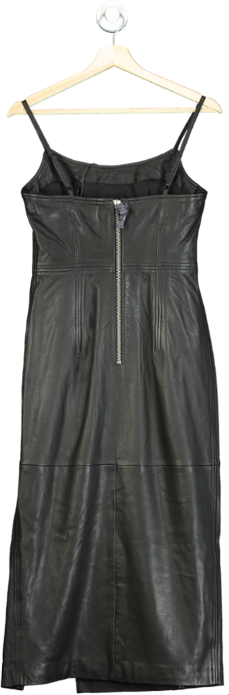 AllSaints Black Norlene Lea Dress UK 6