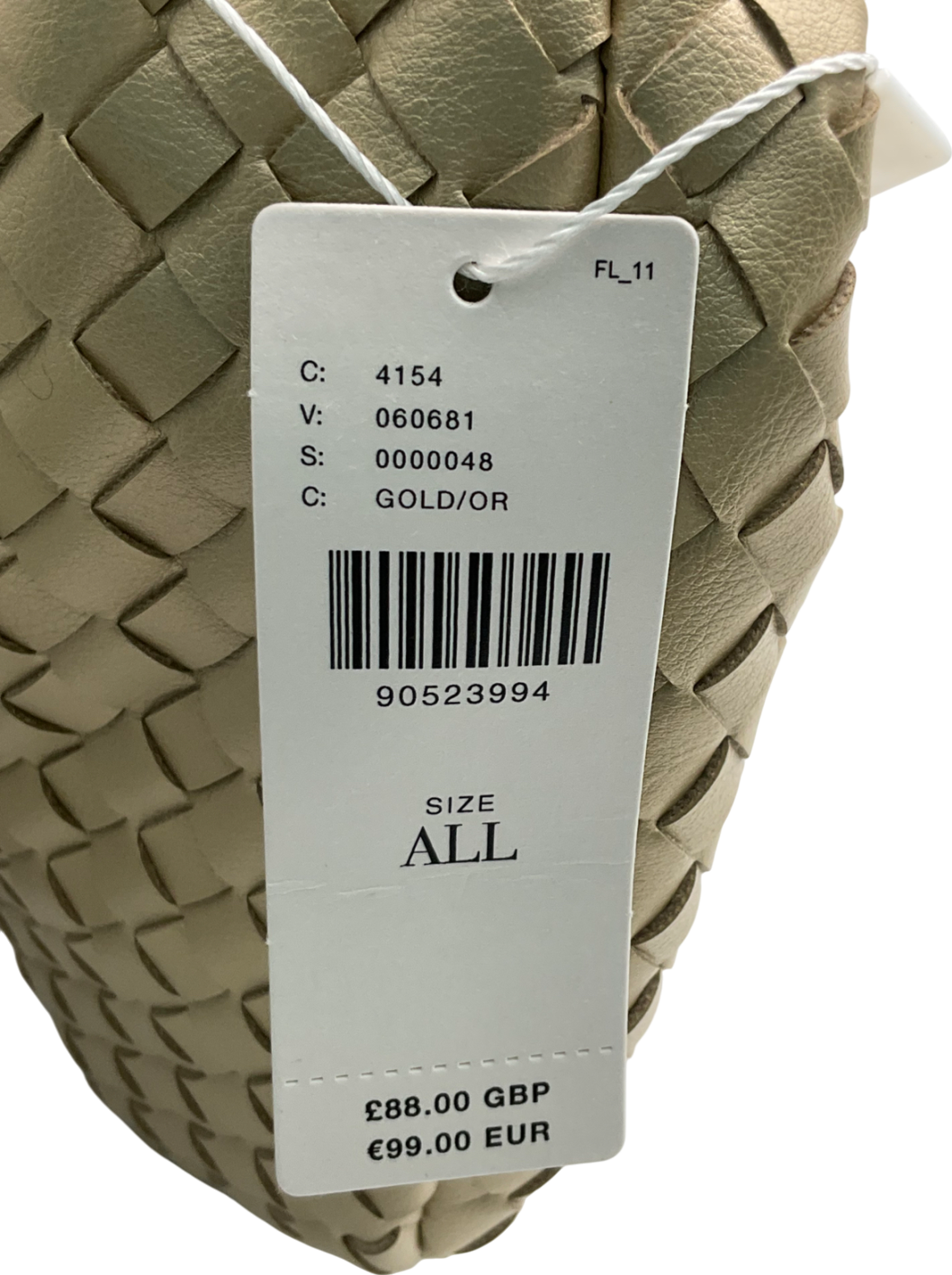 Anthropologie Metallic Melie Bianco Larissa Woven Handbag
