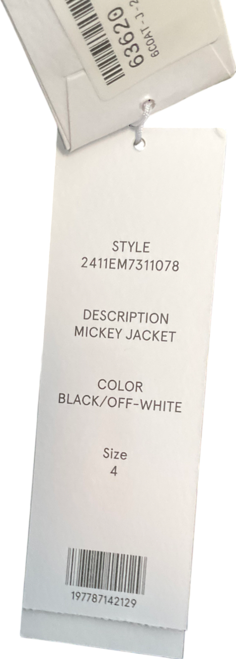 Veronica Beard Black Mickey Sequin Jacket UK 8