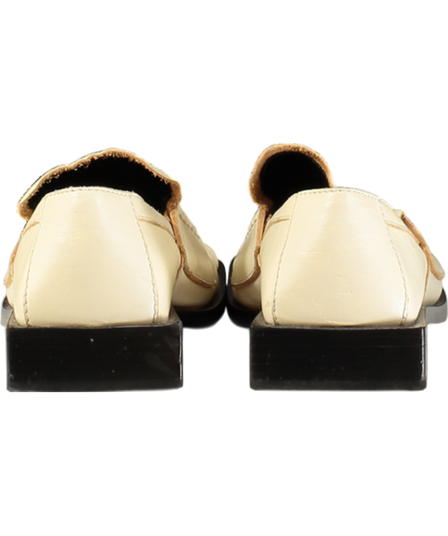 ACNE Studios Cream Square Toe Bladie Loafers UK 2 EU 35 👠
