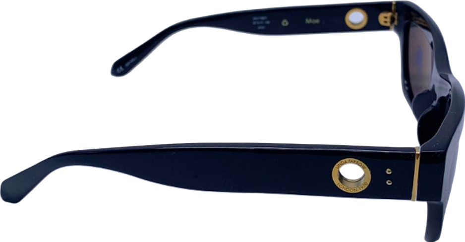 Linda Farrow Black Moe Sunglasses