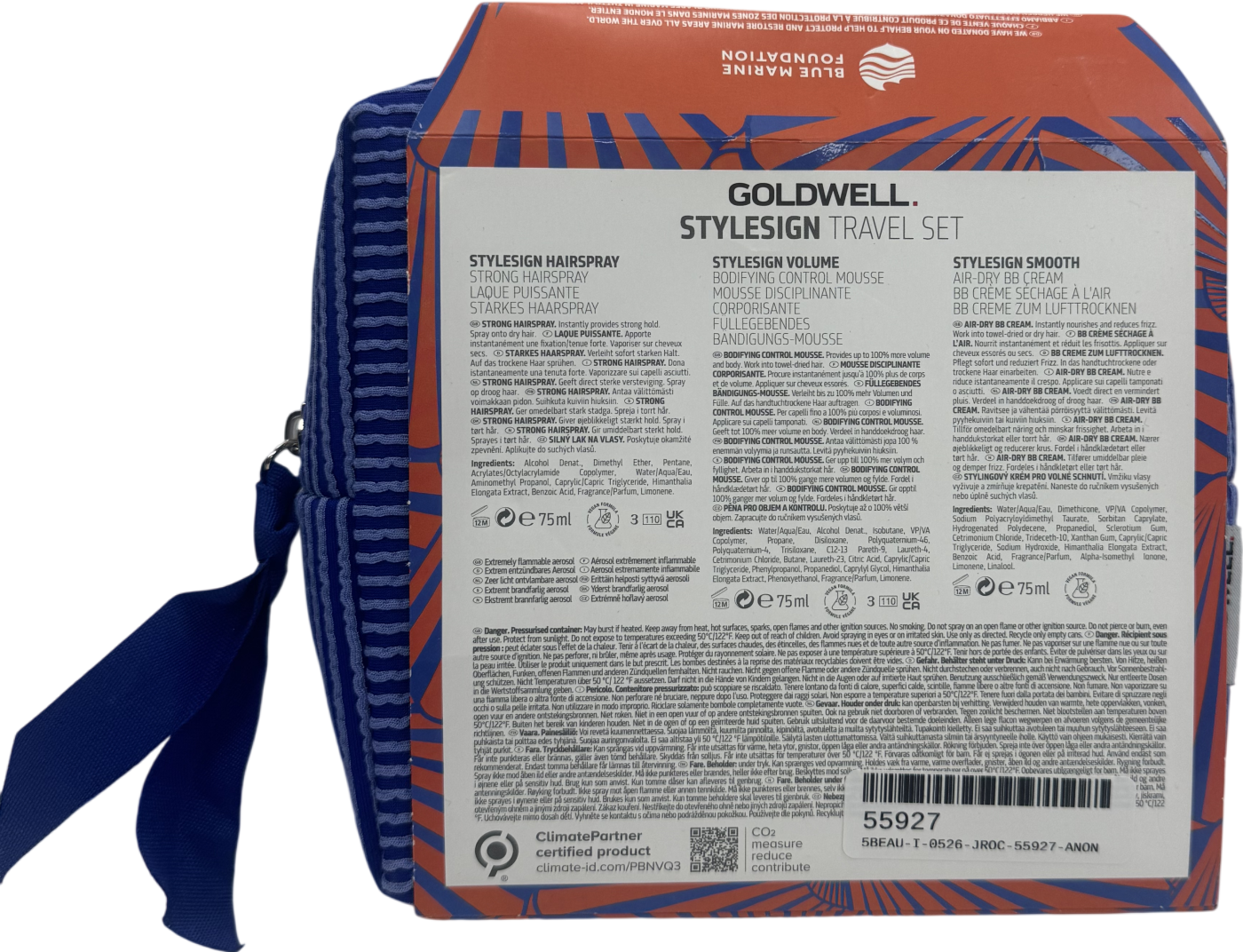 Goldwell Travel Set Travel Set For Smooth Styling And Volume 3 X 75ml
