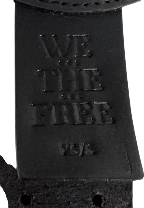 We The Free Black Double Cross Belt UK XS/S