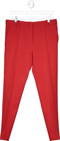 Celine Red Tailored Trousers UK 10