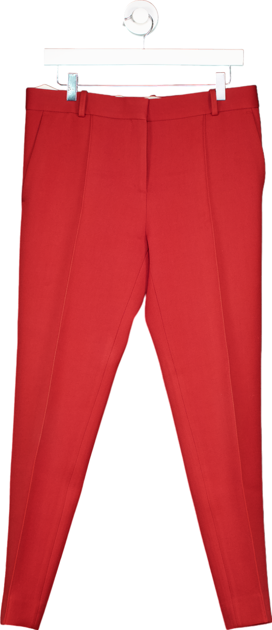 Celine Red Tailored Trousers UK 38