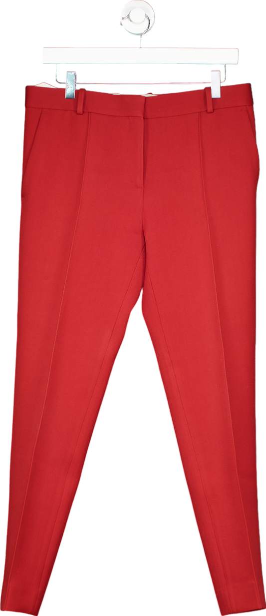 Celine Red Tailored Trousers UK 38