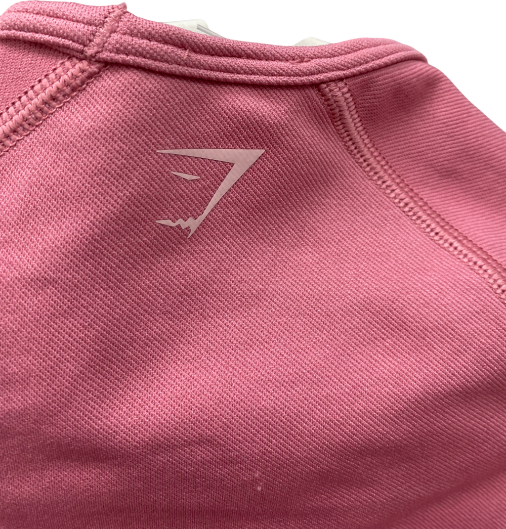 gymshark Pink Cut Out Top UK XS