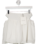 LOUNGE APPAREL White Broderie Mini Skirt UK 6