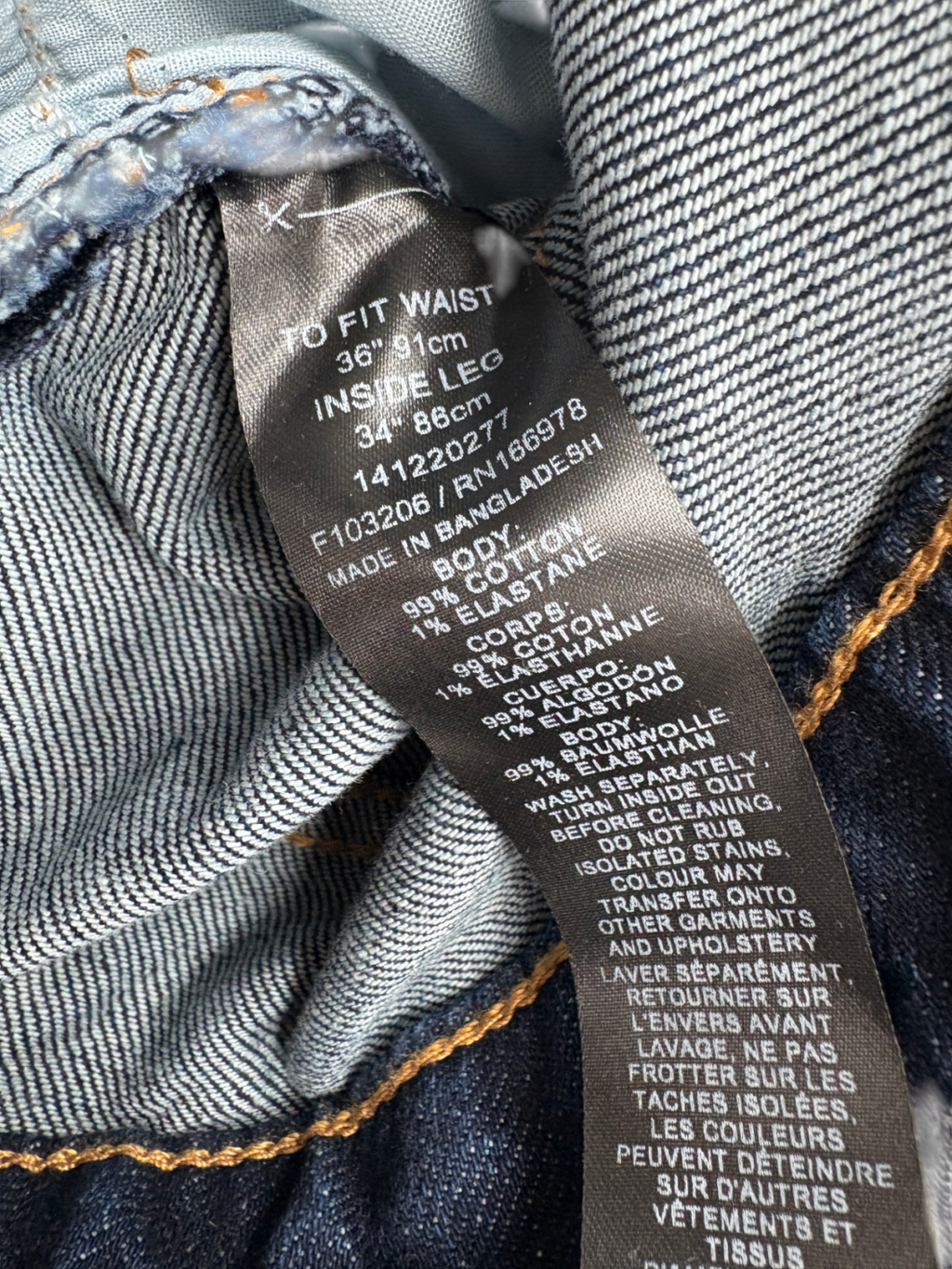 ASOS Blue Wide Leg Jeans W36