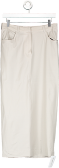 Weekend and Beyond Grey Skirt With Slit Back UK S