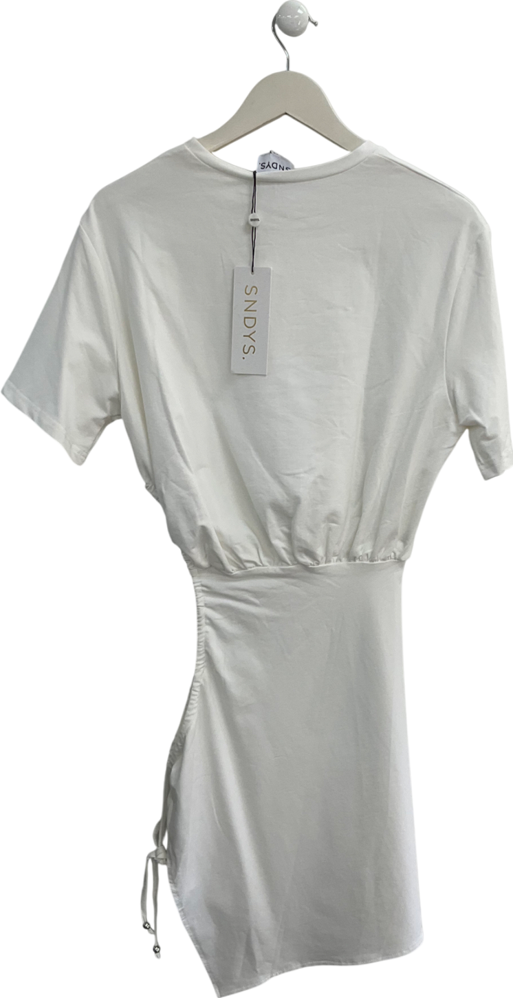 syndys White Lola Mini Dress UK XS