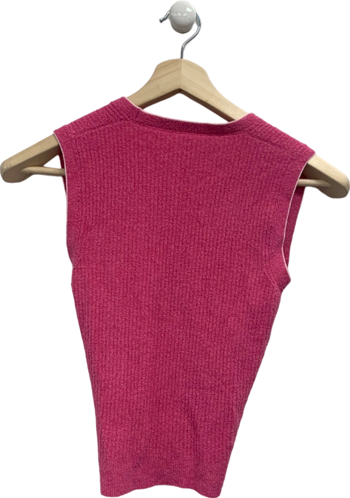 Jacquemus Pink Knitted Sleeveless Top UK 6