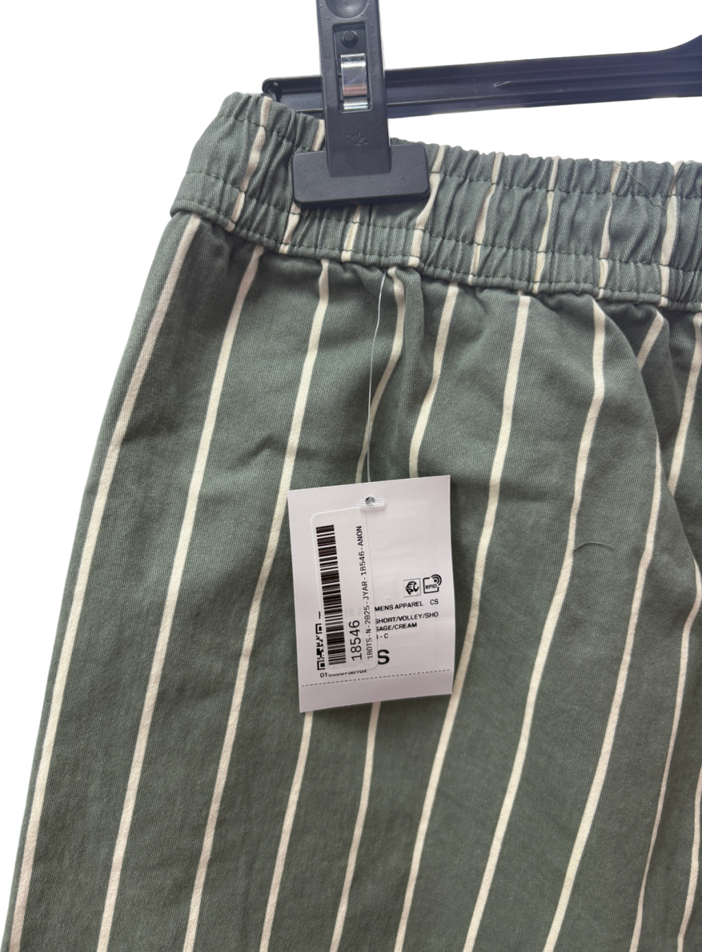 forever 21 Green Stripe Cotton Shorts UK S