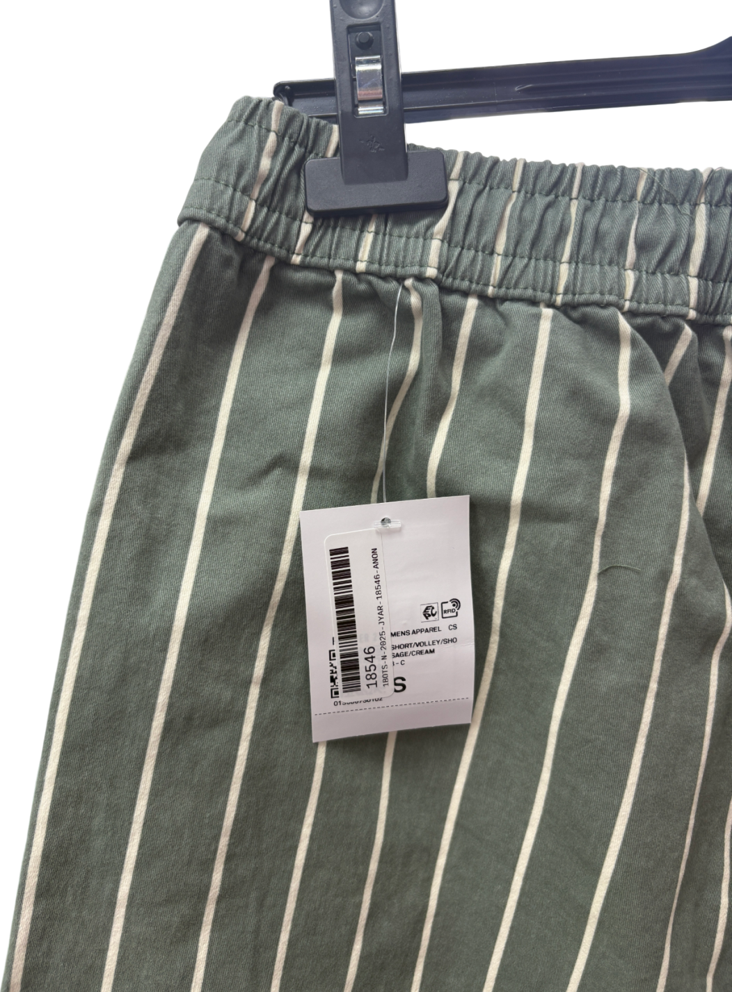 forever 21 Green Stripe Cotton Shorts UK S