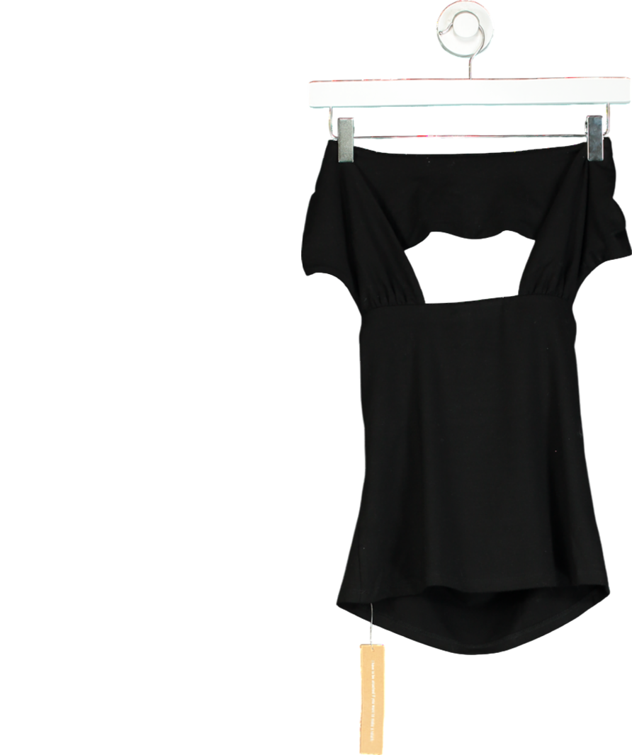 Reformation Black Carmina Knit Top UK S