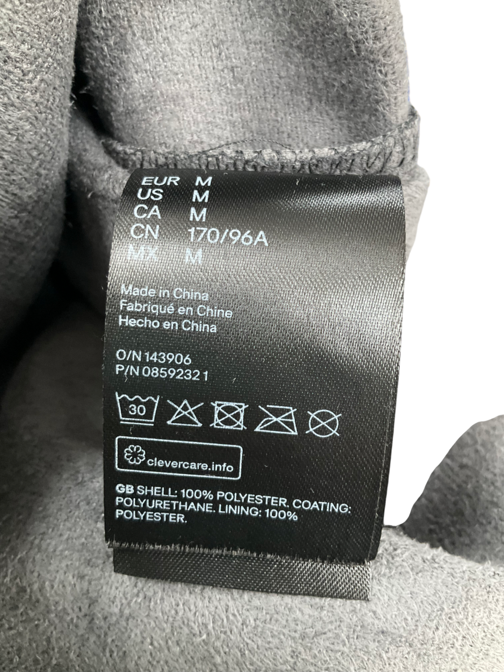 H&M Black Faux Leather Shirt UK M