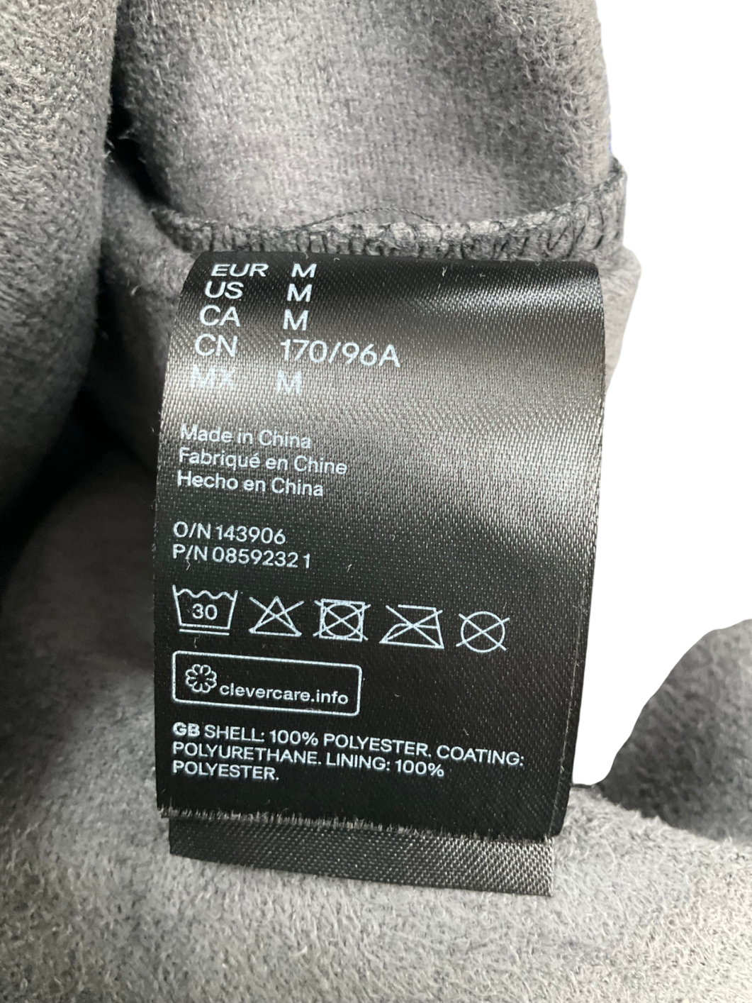 H&M Black Faux Leather Shirt UK M