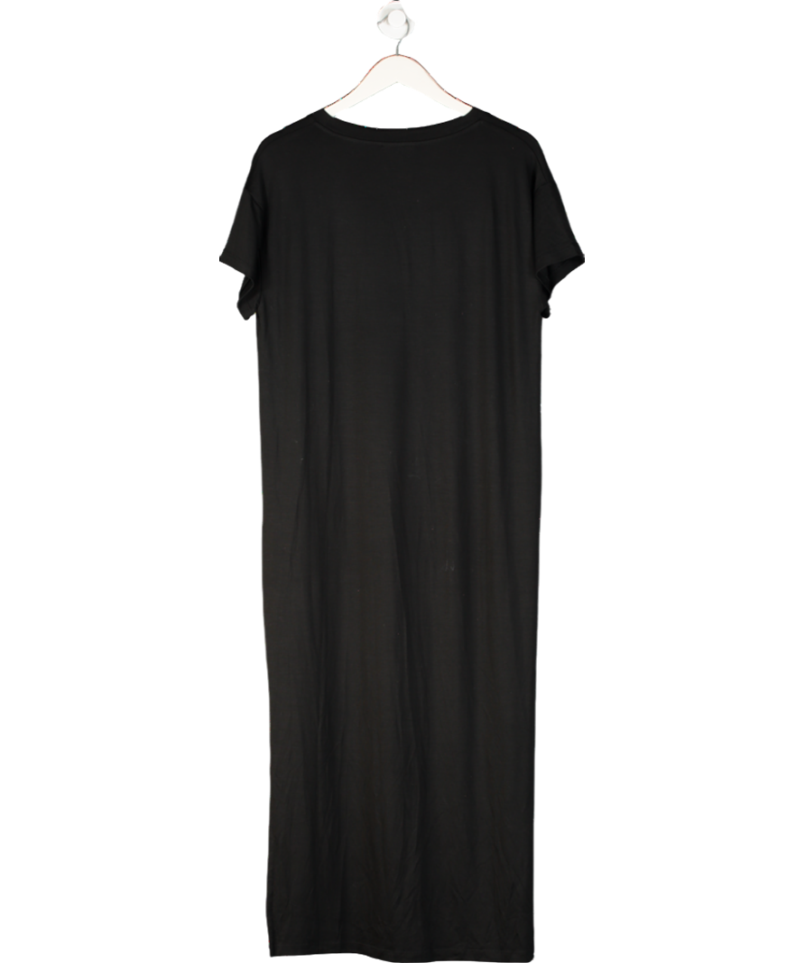 RESIDUS Black Gwen Lyocell Blend T-shirt Dress UK S